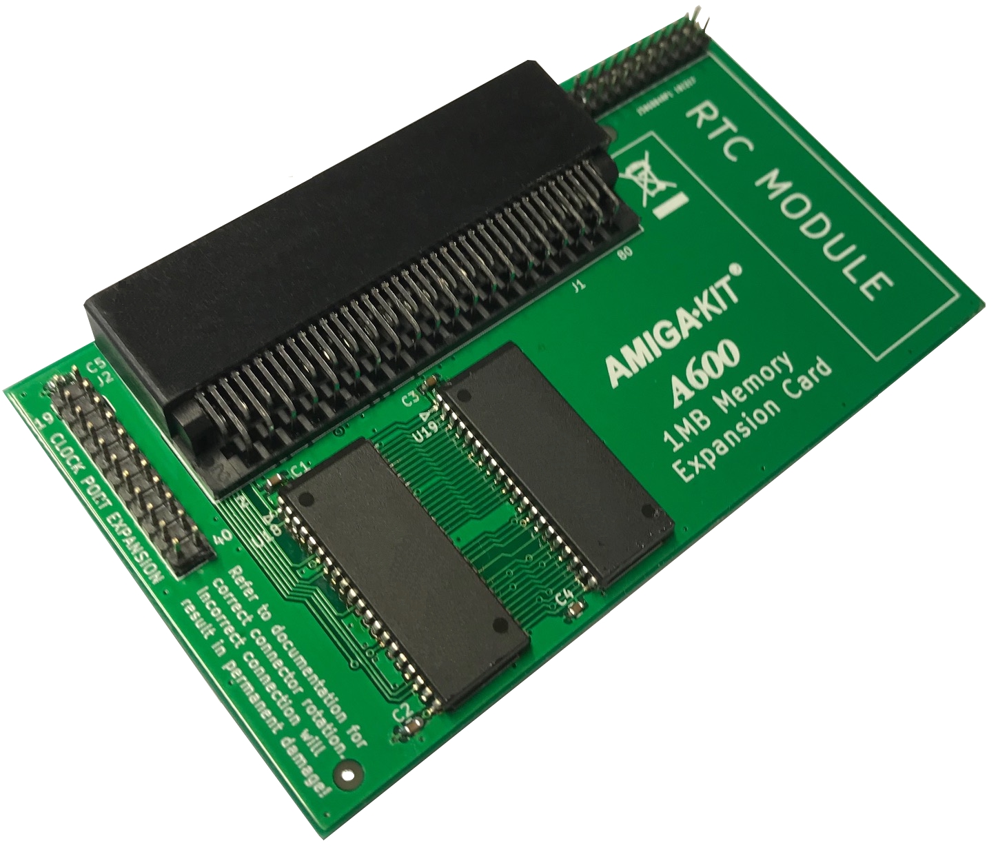 thumbnail image 2 of Amiga 600 1MB Chip RAM Memory Expansion With Real Time Clock – Amiga Kit MEMAMI600 (New) 2 of 6